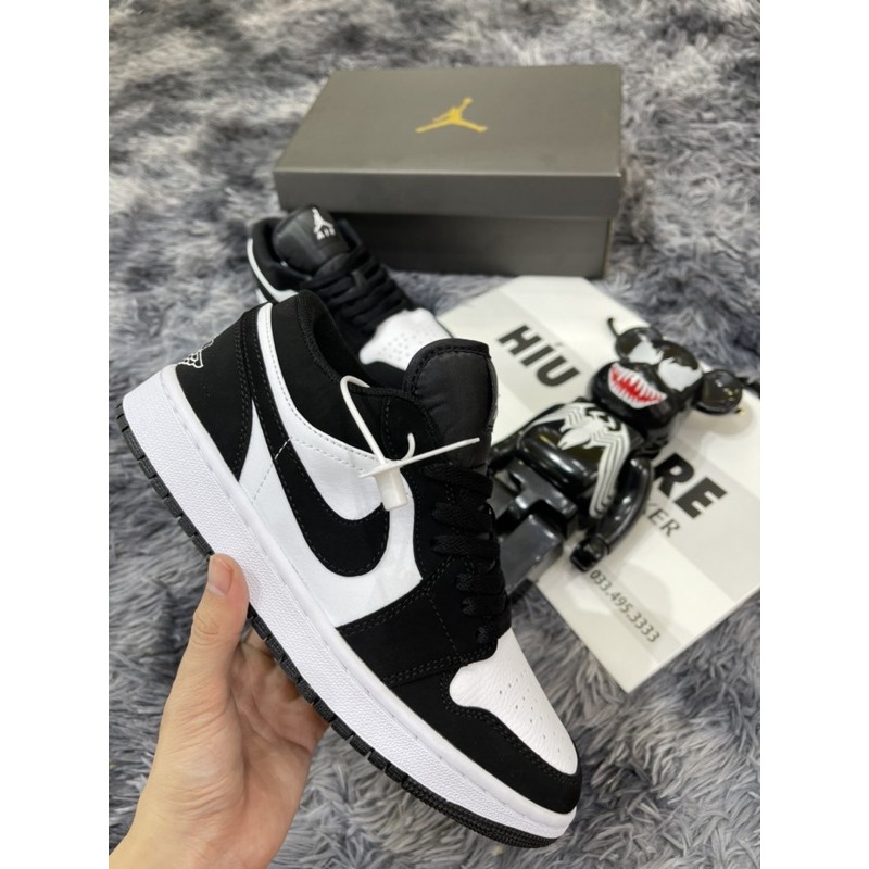 (free ship +full size) Giầy thể thao sneaker jordan panda low trắng đen thấp HOT (ảnh thật + full box)