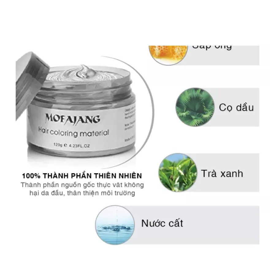 Sáp Vuốt Nhuộm Tóc Đổi Màu Tạm Thời KALANXUAN 100ml Chính Hãng (Thanh Lý)