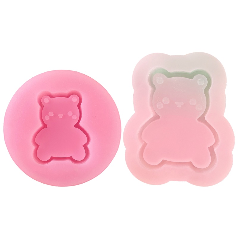 Khuôn Silicone Làm Móc Khóa Hình Chú Gấu Nhỏ