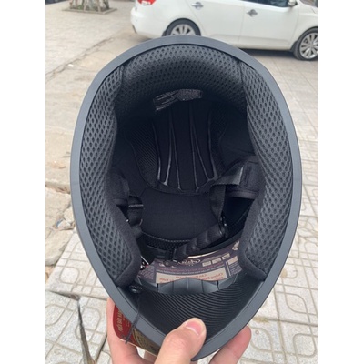 Mũ Bảo Hiểm Asia M136 Đen Nhám Bảo Hành 12 Tháng