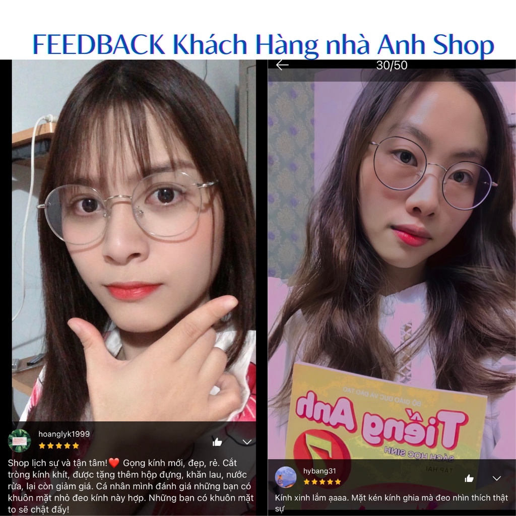Kính tròn mắt bé nam nữ chất liệu kim loại thời trang  5281 - 29120