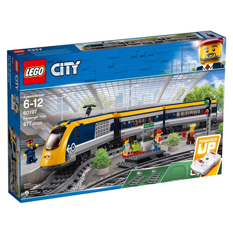 [ Hàng có sẵn ]LEGO City 60197 - Xe Lửa chở khách Điều Khiển Từ Xa (LEGO City 60197 Passenger Train)