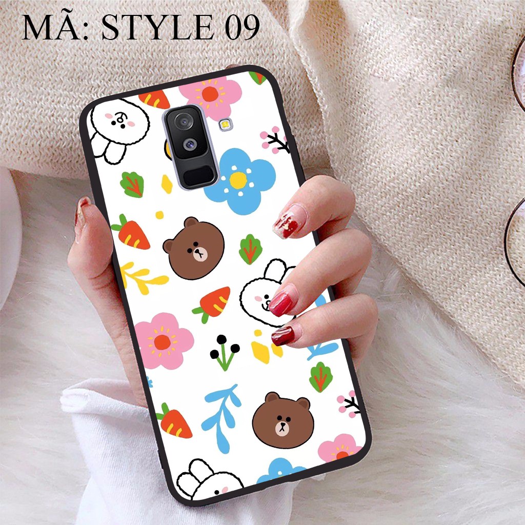 Ốp lưng Samsung A6 Plus 2018 viền dẻo TPU BST Phong cách