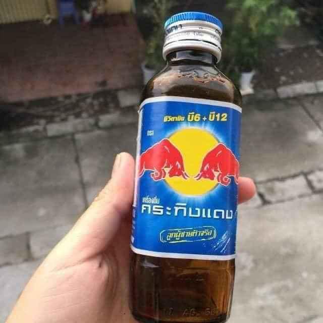 Bò húc Thái lan chai thủy tinh 150ml.