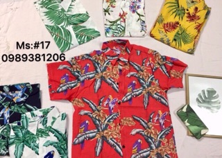 Áo hoa quả chất đũi tơ thái 9-17