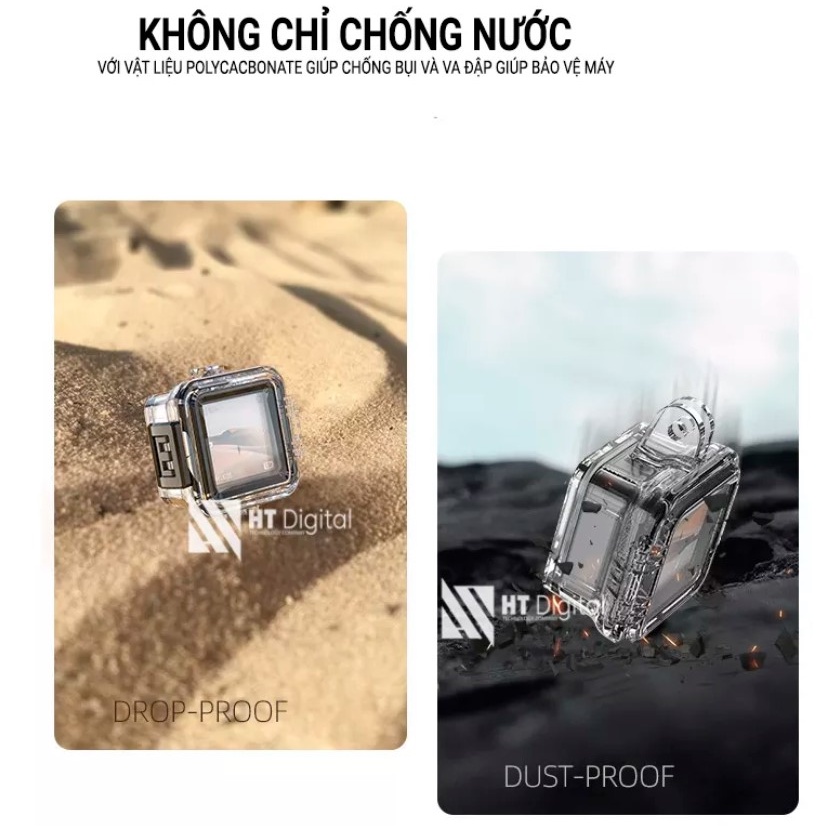 Vỏ case chống nước TELESIN dành cho DJI Action 2, giúp lặn sâu 45m