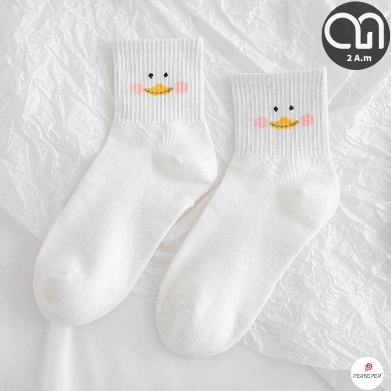 Tất Vớ Cổ Ngắn Nam Nữ Họa Tiết Gấu Thời Trang Unisex Style Hàn Quốc