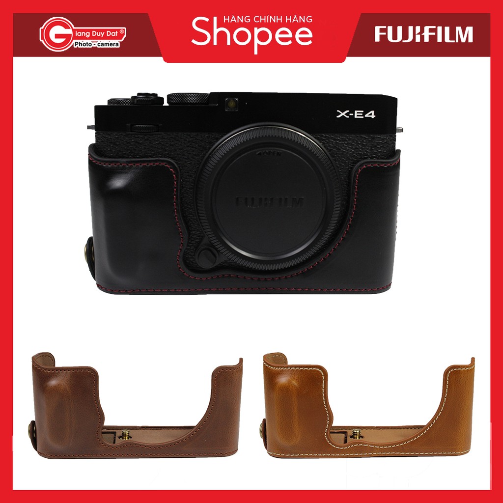 Bao Da Halfcase Dành Cho Máy Ảnh Fujifilm X-E4 l Halfcase Fujifilm X-E4 l Case Fujifilm X-E4 l Máy ảnh x-e4