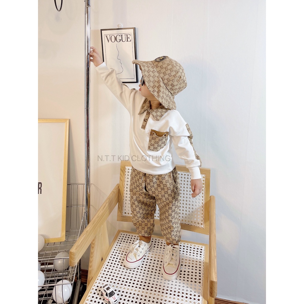 SÉT 3 CHI TIẾT GU CÌ TẶNG MŨ BÉ TRAI BÉ GÁI THU ĐÔNG 8/20KG