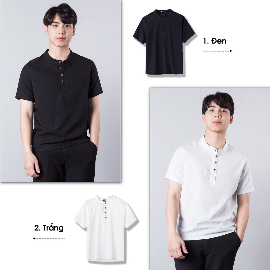 Áo đũi nam cổ tàu cộc tay LT.SPORT Áo nam mặc nhà đi chơi du dịch