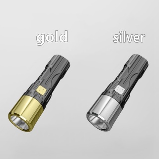 Đèn Pin LED Mini Siêu Sáng 2 Màu Cam