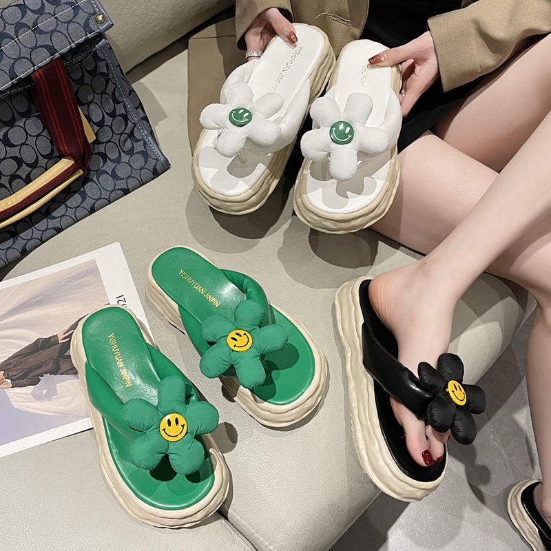 Dép Sandal Đế Mềm Dày Họa Tiết Hoa Thời Trang Mùa Hè Dành Cho Nữ 2022