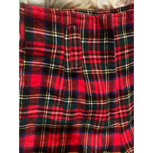 Quần dạ kẻ đỏ sz m