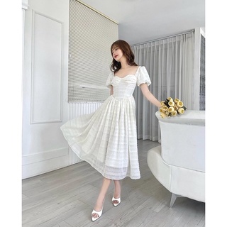 Váy trắng cúp ngực , hàng thiết kế 2 lớp