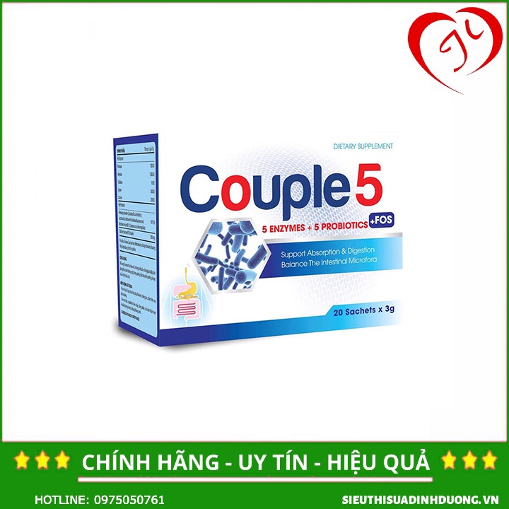 Men vi sinh Couple 5 3g/20 gói