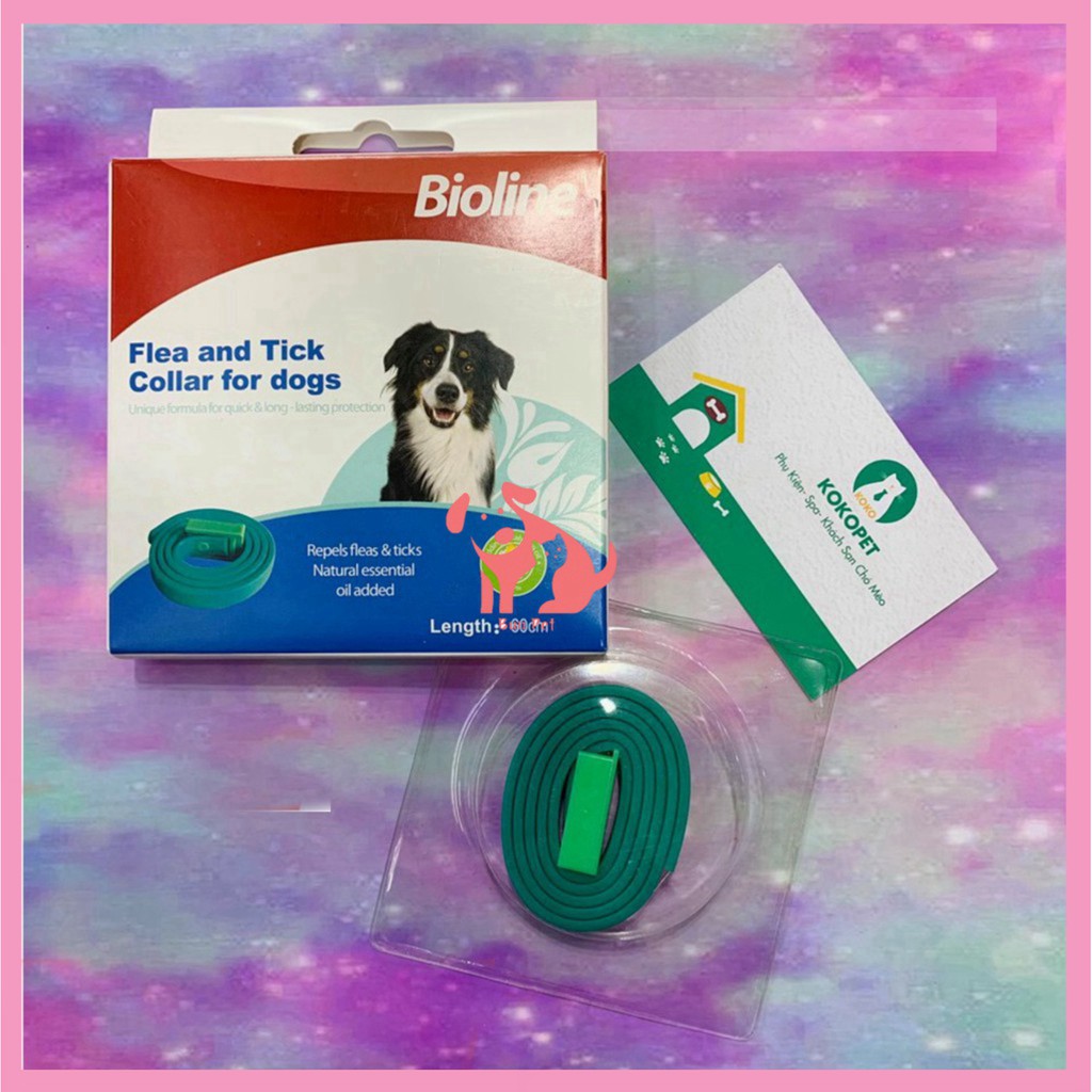 VÒNG TRỊ VE, RẬN, BỌ CHÉT BIOLINE CHO CHÓ