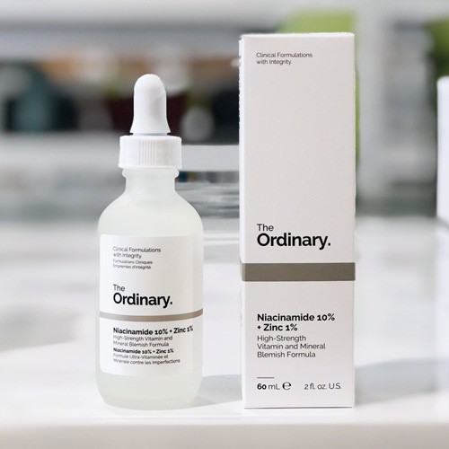 [GIẢM GIÁ SỐC] The Ordinary Niacinamide 10%+Zinc 1% - Tinh Chất Giảm Mụn, Se Khít Lỗ Chân Lông, Sáng Da [AUTHENTIC]