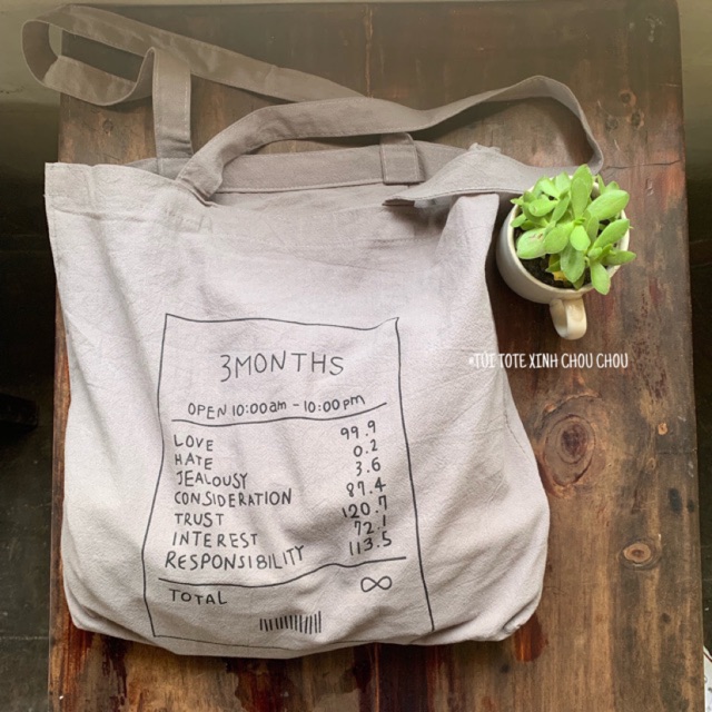 TÚI XÁM 3 MONTHS 💟