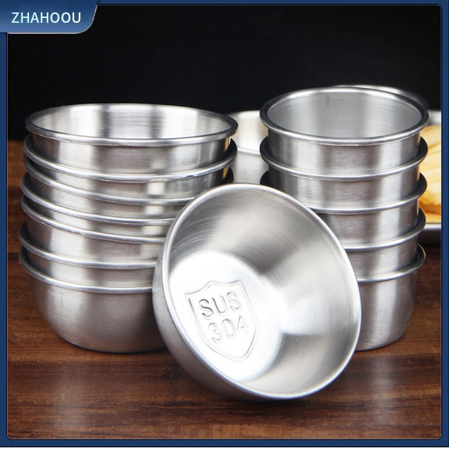 ☃Nhà☃ Cốc Đựng Nước Sốt Bằng Thép Không Gỉ 304 Dành Cho Nhà Bếp