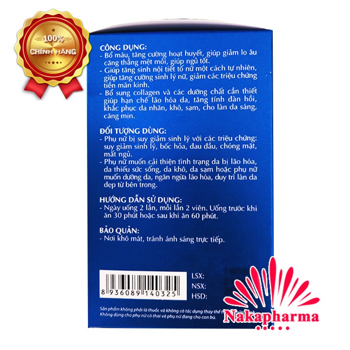 ✅ [CHÍNH HÃNG] Viên Uống Hoa Thiên - Giúp cân bằng nội tiết tố nữ, tăng cường sinh lý nữ, làm đẹp da, bổ máu