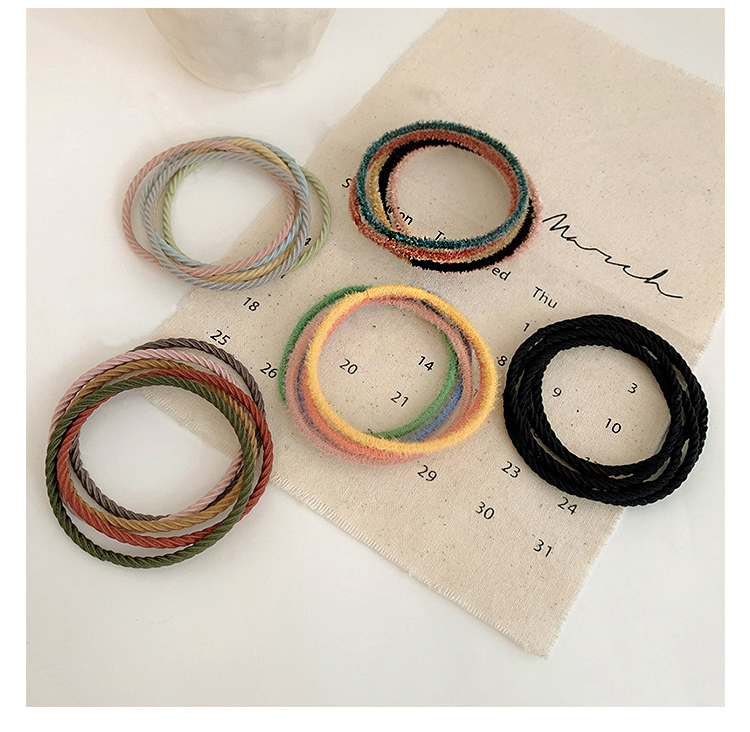 Set 5 Băng Đô Co Giãn Phong Cách Retro Xinh Xắn