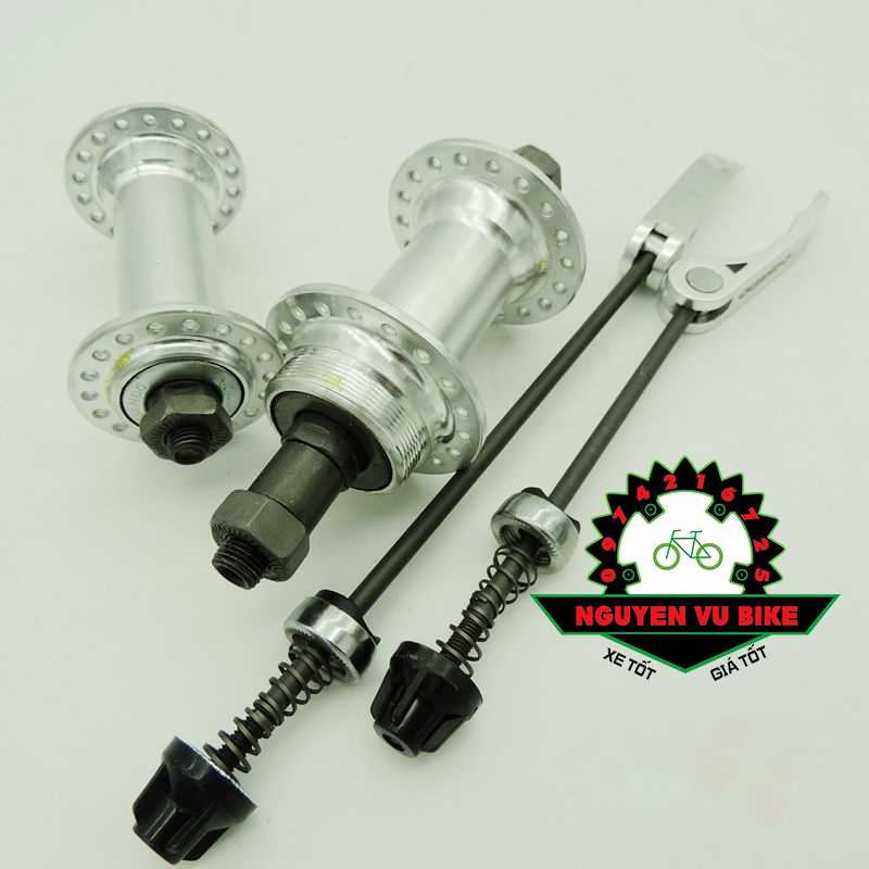 Đùm xe đạp, moayo nhôm xe thể thao phanh u, líp vặn 32, 36 lỗ
