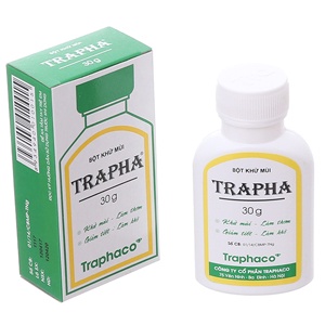Trapha - Giúp khử mùi, làm thơm, ngăn ngừa các tác nhân gây mùi hôi nách, hôi chân, giảm tiết mồ hôi ở chân và nách