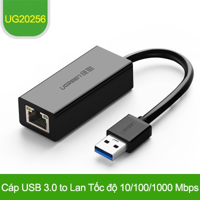 Cáp USB 3.0 To Lan Tốc độ 10/100/1000 Mbps - Ugreen 20255 Và Ugreen 20256