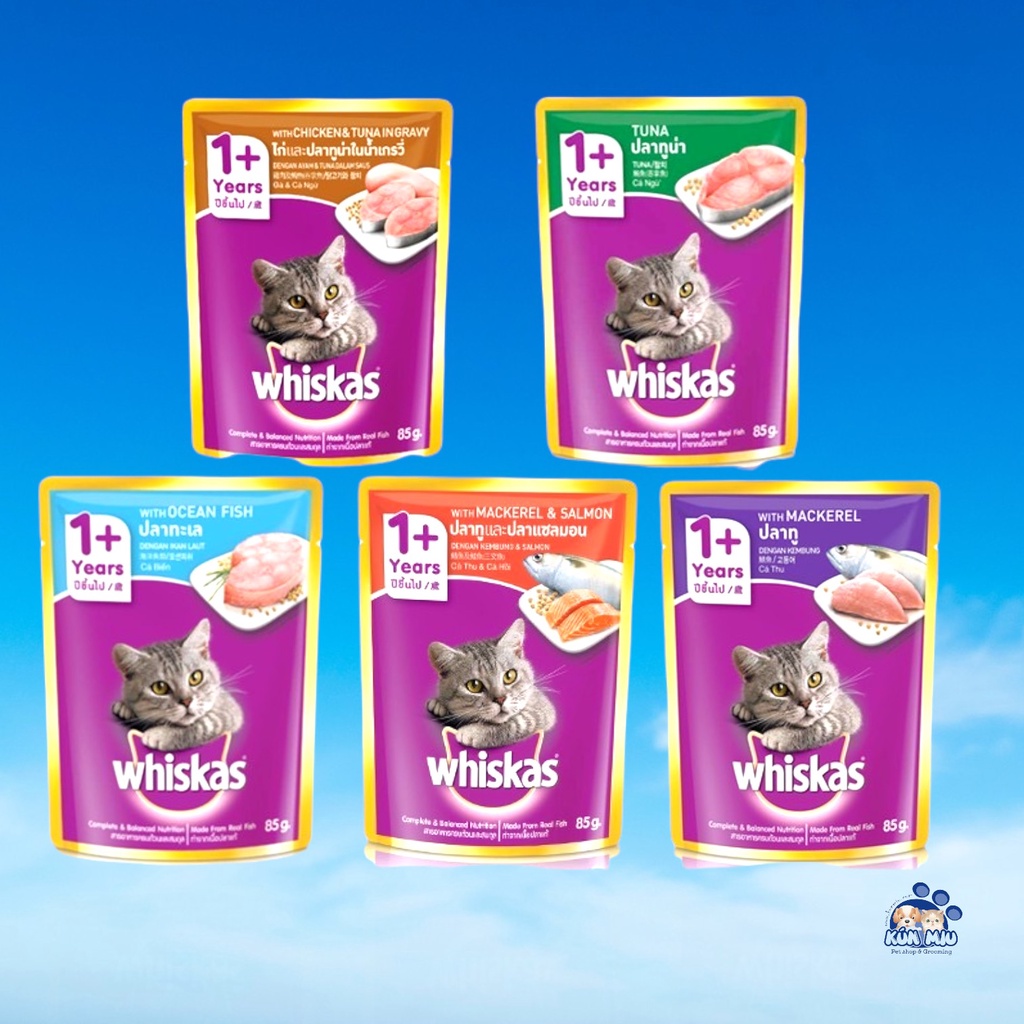 Pate mèo Whiskas 80g - Pate cho mèo con, mèo lớn - Kún Miu Pet Shop