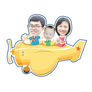 Chibi gia đình cực dễ thương trang trí sinh nhật