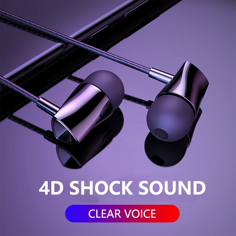 Tai Nghe Nhét Tai Hi-Fi Jack 3.5mm Có Micro Sử Dụng Tiện Lợi