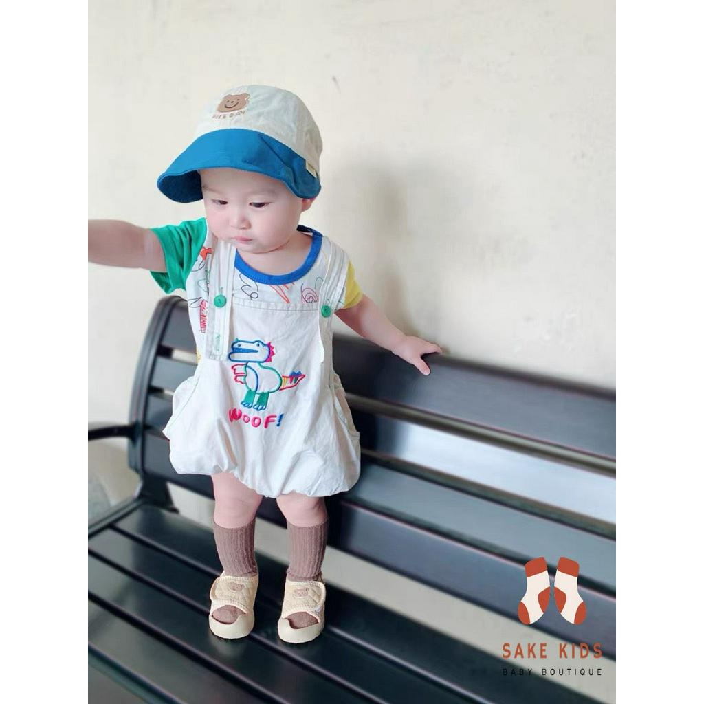 Dép tập đi cho bé - Sandal quai dán hình Gấu đáng yêu chống vấp chống trơn trượt cho bé M306