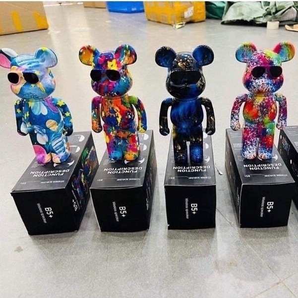 Loa Bluetooth nghe nhạc hình gấu Bearbrick, Chống thấm Nước, Chống va đập, Nghe nhạc chuyên Bass, Âm thanh trầm