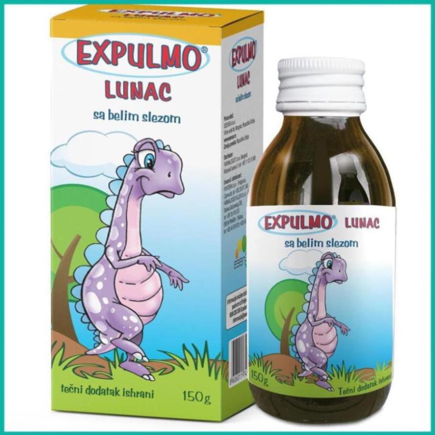 Siro Ho Trẻ Em Expulmo Lunac -  HỖ TRỢ GIẢM HO KHAN, HO CÓ ĐỜM DÀNH CHO TRẺ EM 150g