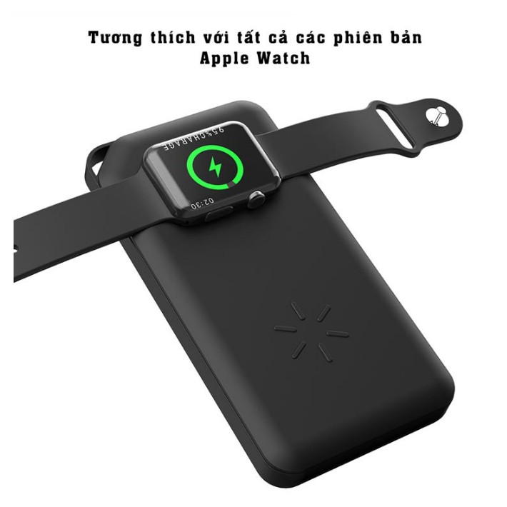 Pin sạc dự phòng không dây 10000mAh 2in1 W6 cho Iphone và Apple Watch - Home and Garden