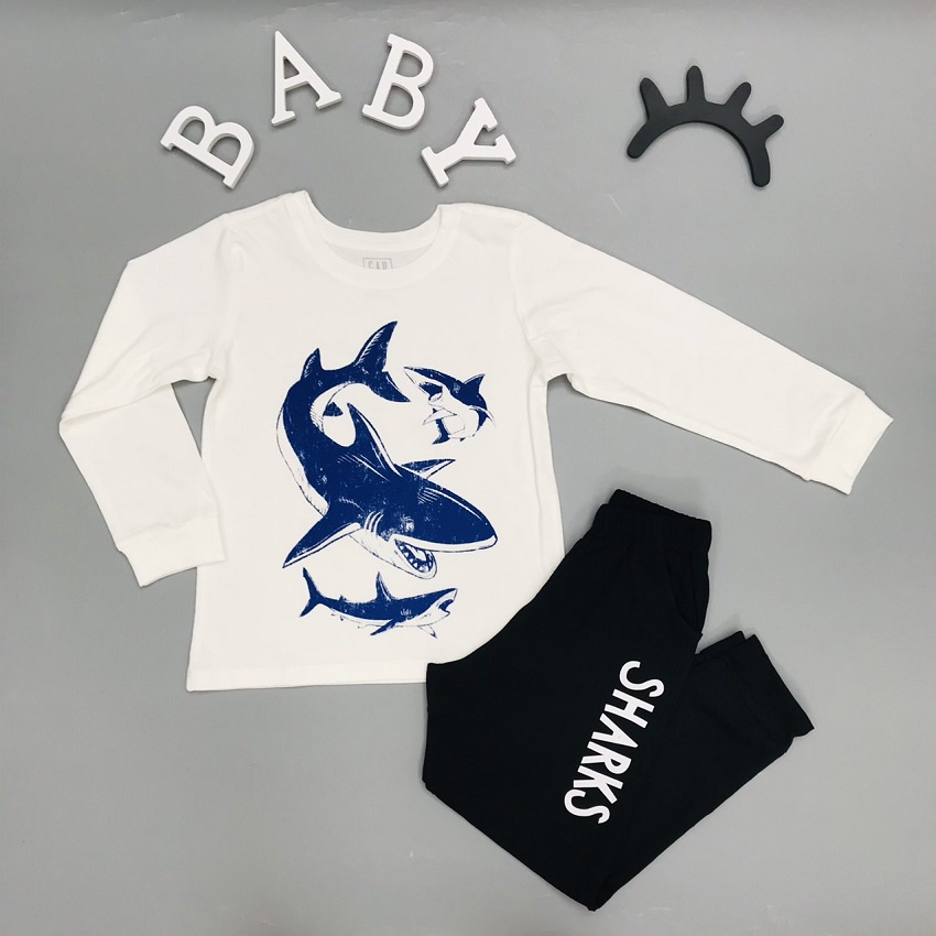 Quần áo thu đông cho bé trai, đồ bộ dài tay cho bé, chất cotton, size 9-14 - SUNKIDS1