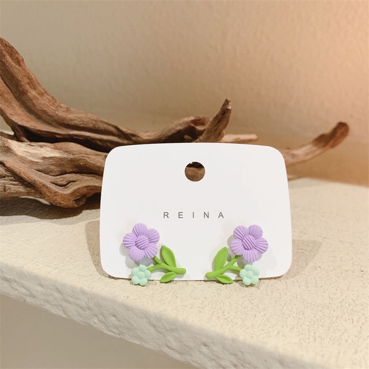 Khuyên Tai Hình Hoa Nhỏ Phong Cách Hàn Quốc Tươi Mới 2022