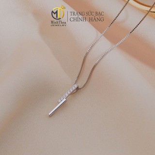 Dây chuyền,vòng cổ nữ bạc mặt ttia chơps,trang sức bạc phong cách Hàn Quốc Minh Thoa JEWELRY