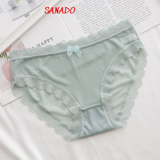 (QL09) quần lót nữ quần lót ren xuyên thấu mềm mại thoáng mát - Sanado
