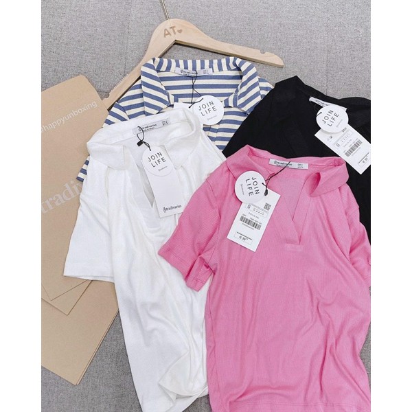 0706AN - ÁO POLO NỮ CHẤT LEN TĂM CO DÃN