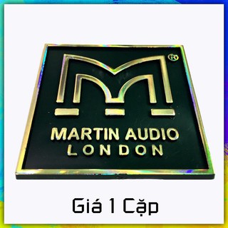 Tem loa martin chữ vàng -dán thùng loa-giá 1 cặp