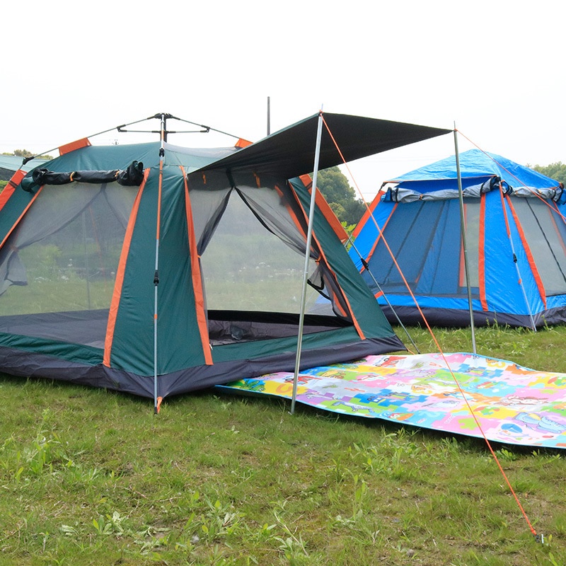 Lều cắm trại, lều du lich dã ngoại [ KÈM THẢM NGỒI ] câu cá 2- 5 người, dễ dàng gập mở, đóng gói nhỏ gọn, thuận tiện
