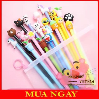 [Ảnh Thật+Video] Sét Túi 20 Bút Bi Cực Cute Đáng Yêu 2 Mực Đen Trắng Tiện Dụng