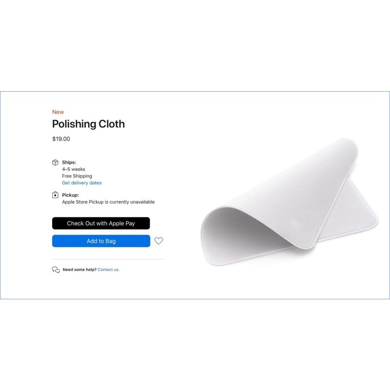 Khăn lau màn hình Polishing Cloth A P P L E