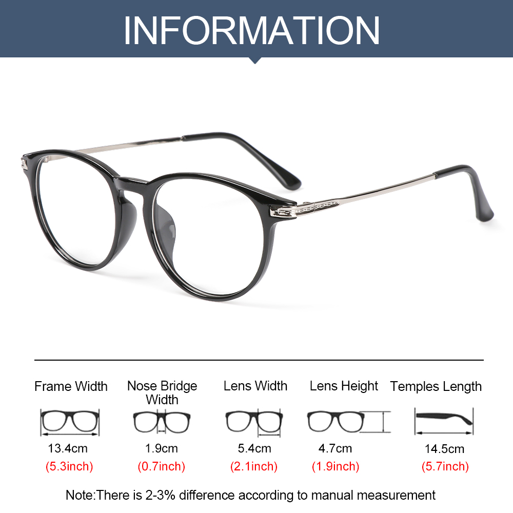 Mắt Kính Gọng Tròn Phong Cách Vintage Cho Nam Và Nữ