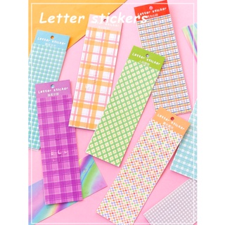 Phụ kiện trang trí: Sparkling paradise letter sticker series/ Hình dán