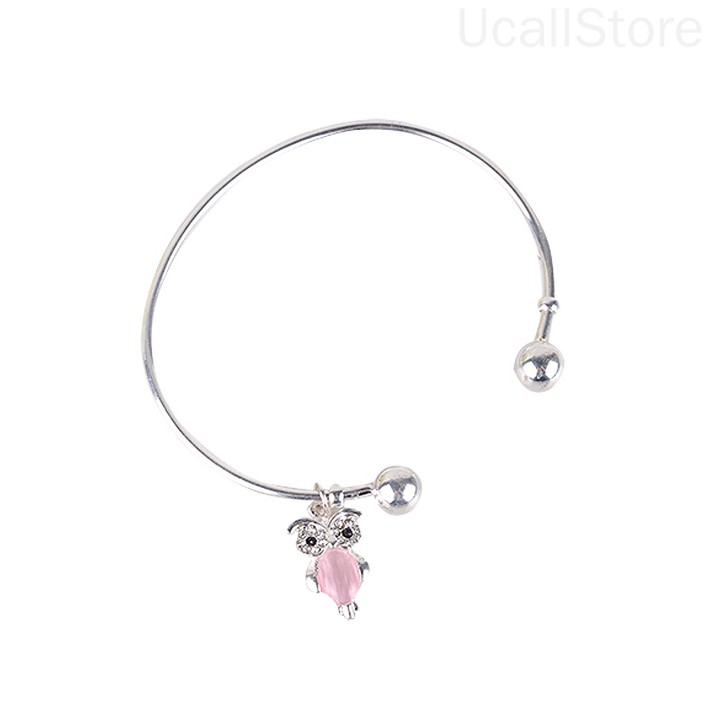 Dễ Thương Vòng Tay Hợp Kim Đính Đá Opal Nhân Tạo Màu Bạc Cho Nữ Mã 1