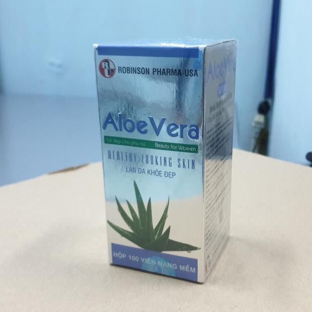 Đẹp Da, Dưỡng Ẩm, Chống Lão Hoá, Mờ Sẹo - Aloe Vera Sữa Ong Chúa  - Robinson Pharma Usa - C/100v | BigBuy360 - bigbuy360.vn