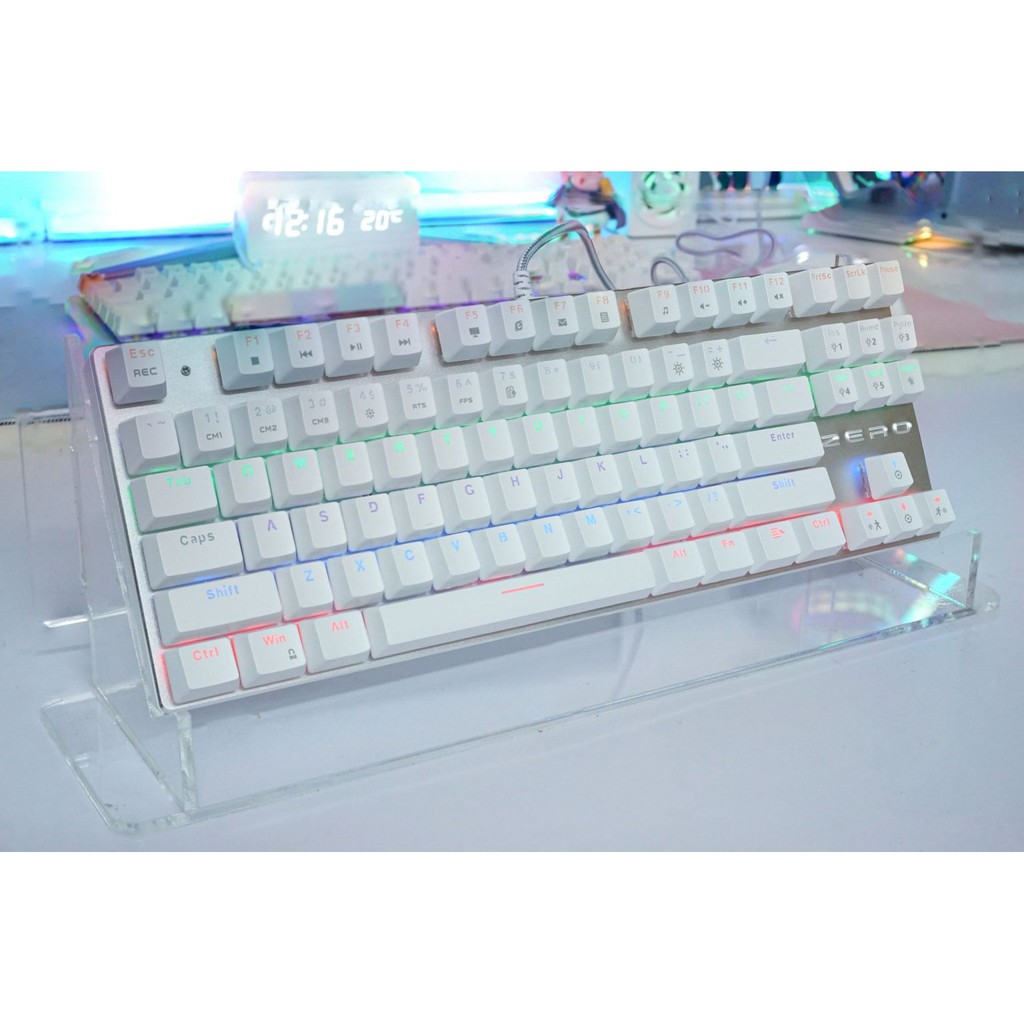 BÀN PHÍM CƠ METOO ZERO TKL TRẮNG LED RAINBOW | BigBuy360 - bigbuy360.vn
