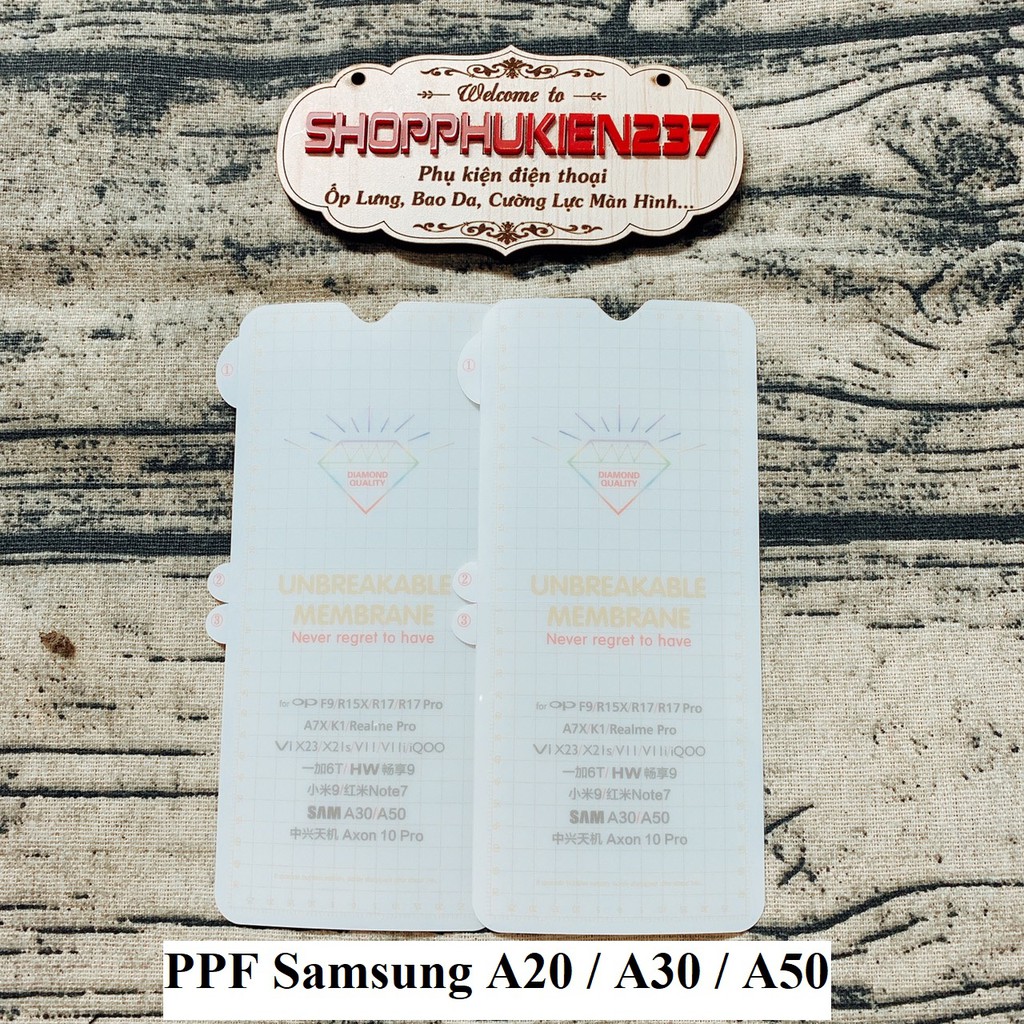 [Freeship toàn quốc từ 50k] Dán Dẻo PPF Mặt Trước Samsung A20 , A30 , A50 Dán Dẻo Cao Cấp